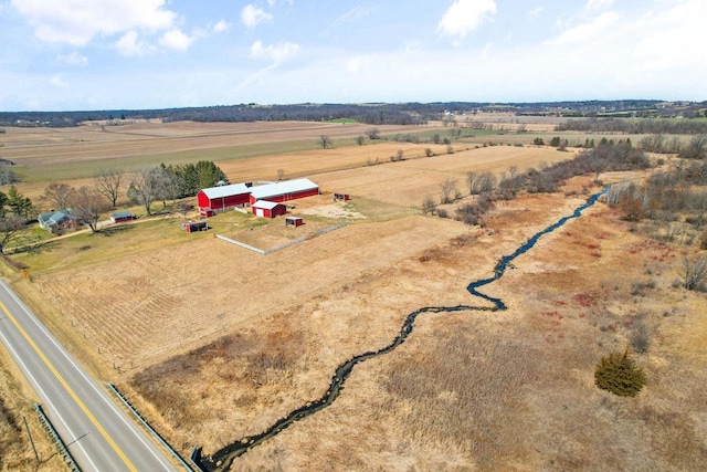 6112 County Road A, Brooklyn, WI 53521 - aerial view featuring a rural view