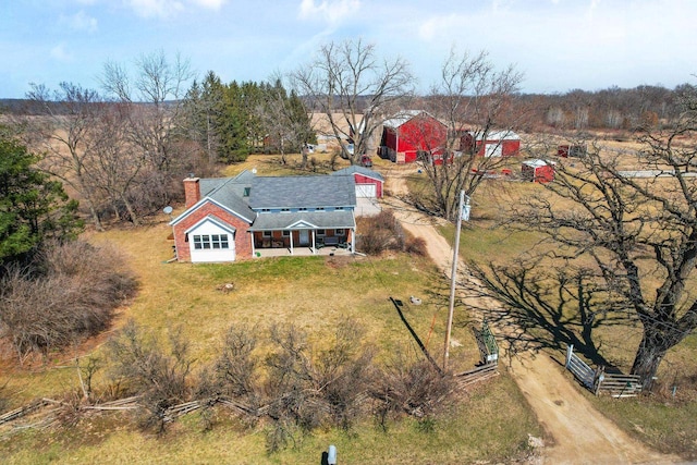 6112 County Road A, Brooklyn, WI 53521 - drone / aerial view