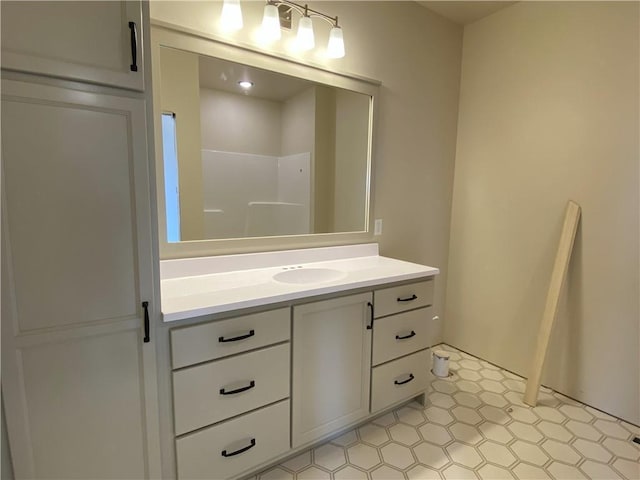 4607 933rd St, Elk Mound, WI 54739 - full bathroom featuring vanity and a shower