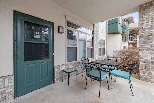 view of patio / terrace with outdoor dining area