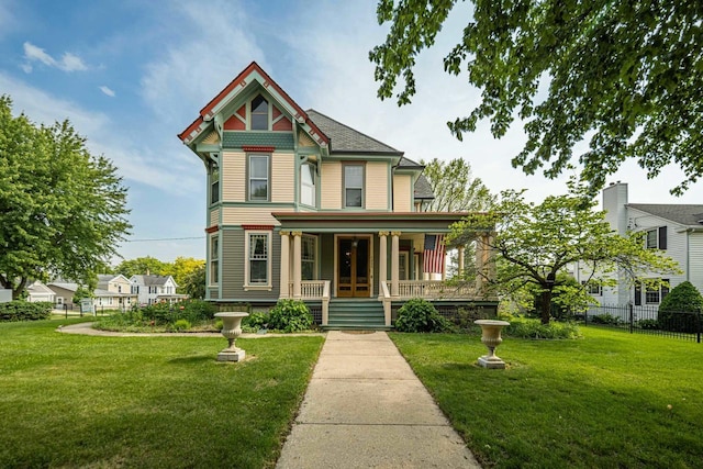 1222 11th St, Monroe, WI 53566 - victorian-style house featuring covered porch