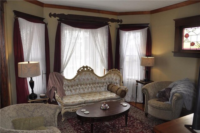 13600 8th St, Osseo, WI 54758 - living area with crown molding