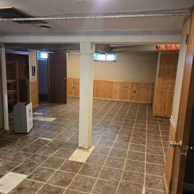 3731 S 56th St, Greenfield, WI 53220 - basement with wood walls and wainscoting