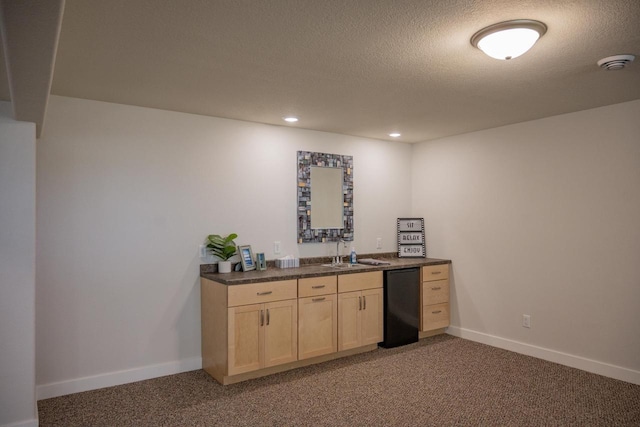 N9310 22nd Ave, Necedah, WI 54646 - bar with indoor wet bar, a sink, baseboards, and carpet floors