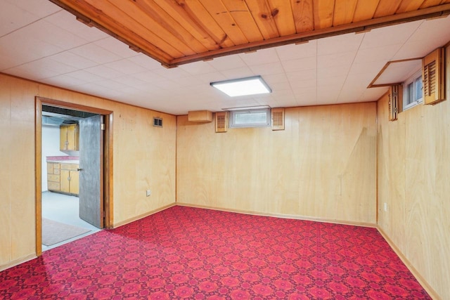 1301 Wyldhaven Ave, Monona, WI 53716 - below grade area featuring wood walls