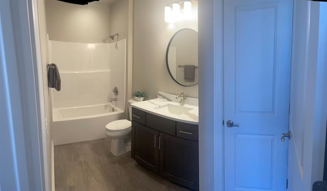 3390 Evening Star Dr, Green Bay, WI 54311 - bathroom with vanity, toilet, and  shower combination