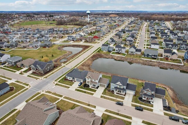 328 Venus Way, Madison, WI 53718 - aerial view featuring a water view and a residential view