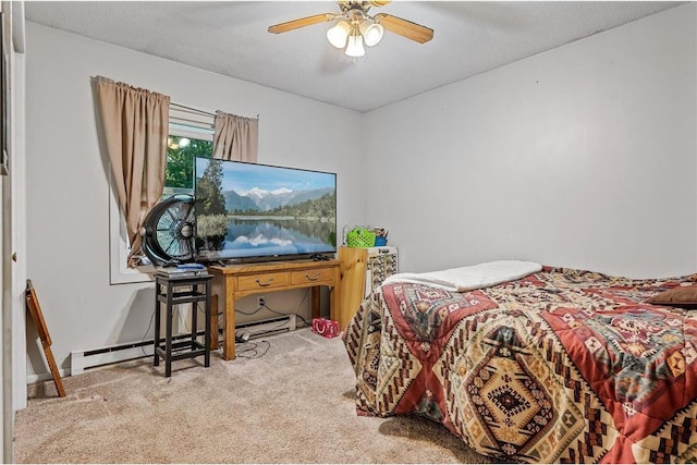 806 Oak Ridge Dr, Osceola, WI 54020 - carpeted bedroom with a ceiling fan