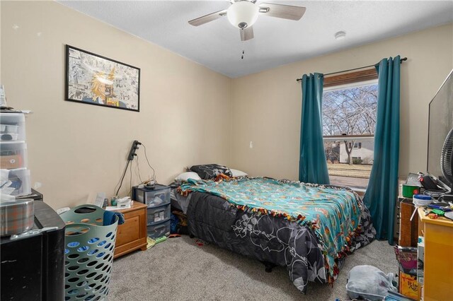 3374 Gerrard Ave, Eau Claire, WI 54701 - carpeted bedroom featuring a ceiling fan