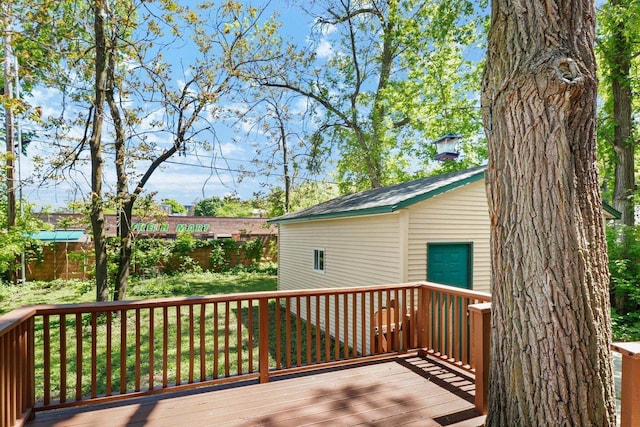 725 Eugenia Ave, Madison, WI 53705 - view of wooden deck
