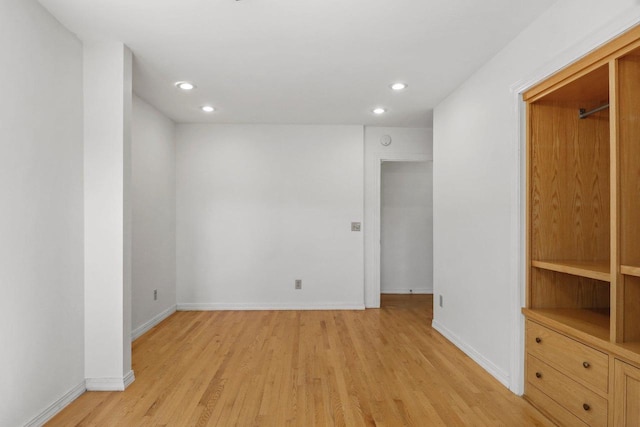 725 Eugenia Ave, Madison, WI 53705 - unfurnished room featuring light wood-style floors, recessed lighting, and baseboards