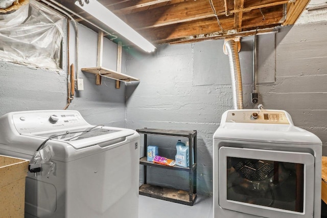 725 Eugenia Ave, Madison, WI 53705 - laundry room with washing machine and clothes dryer