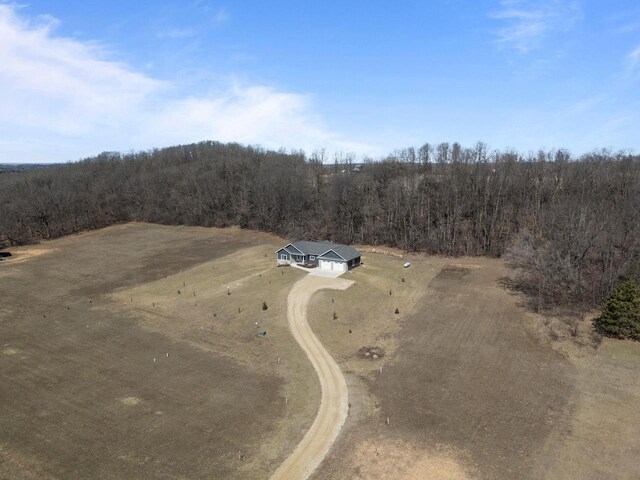 W4668 Reetz Rd, Princeton, WI 54968 - aerial view of property's location featuring a forest