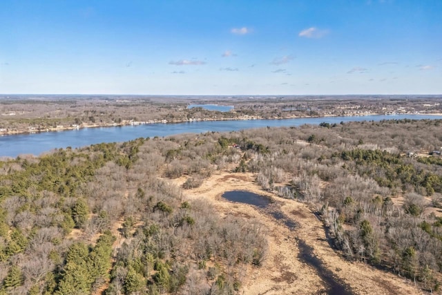 W3736 Oak St, Montello, WI 53949 - drone / aerial view with a water view and a view of trees