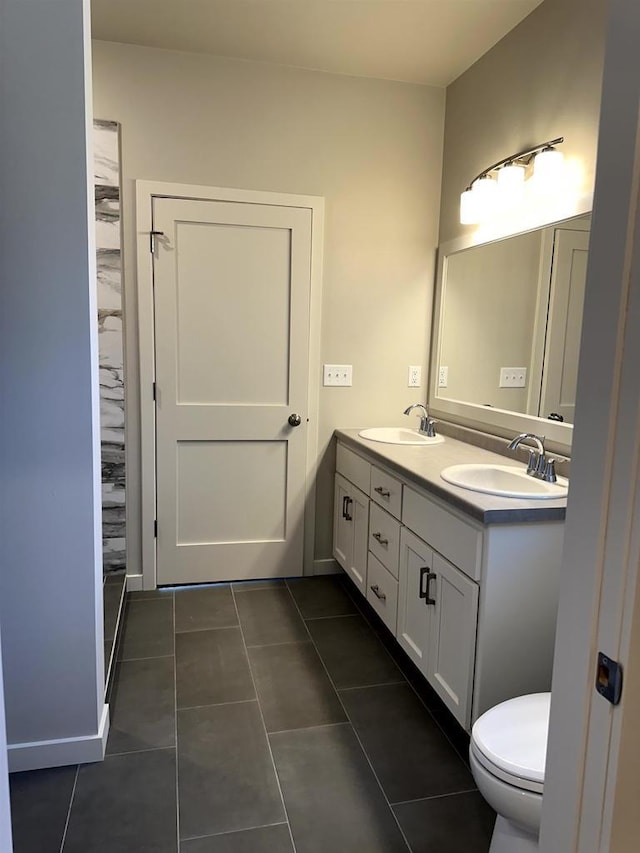 N9249 Constellation Dr, Appleton, WI 54915 - full bathroom featuring double vanity and tile patterned flooring