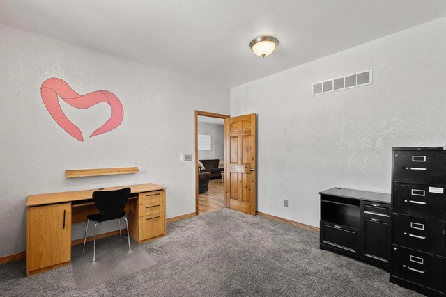8464 County Rd S, Pulaski, WI 54162 - carpeted home office with baseboards and visible vents