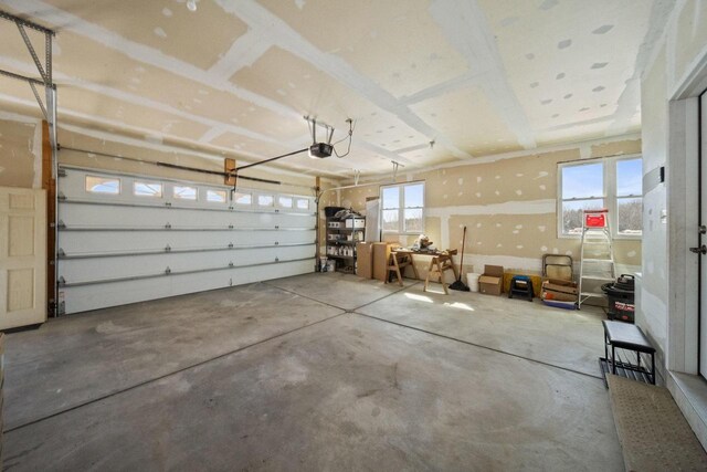 8464 County Rd S, Pulaski, WI 54162 - garage featuring a garage door opener