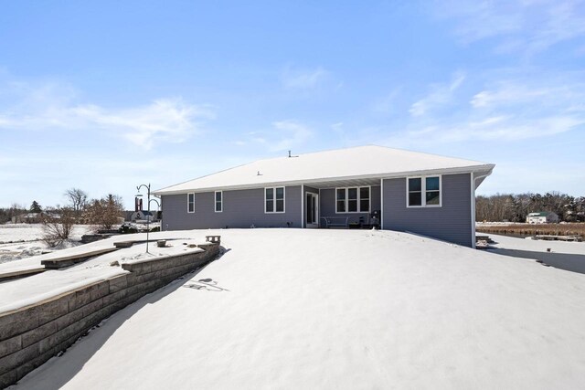 8464 County Rd S, Pulaski, WI 54162 - view of snow covered house