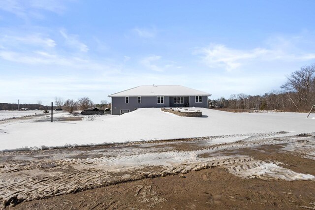 8464 County Rd S, Pulaski, WI 54162 - view of snow covered house