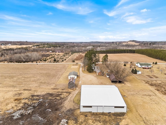 N402 24th Ave, Neshkoro, WI 54960 - birds eye view of property featuring a rural view
