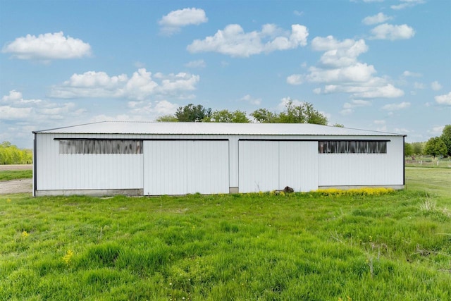 N402 24th Ave, Neshkoro, WI 54960 - view of pole building featuring a lawn