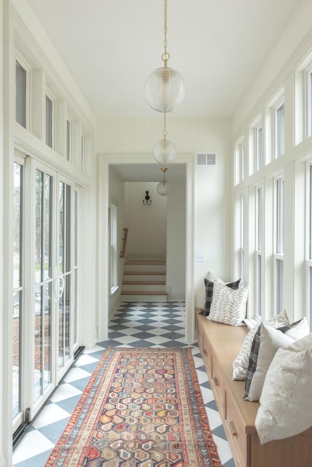 545 Wisconsin Ave, Delafield, WI 53018 - hallway with visible vents and tile patterned floors
