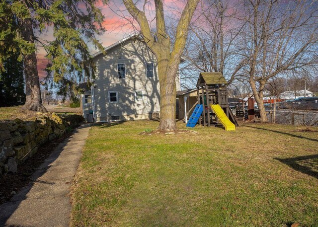 102 Highland St, Belmont, WI 53510 - view of yard with a playground