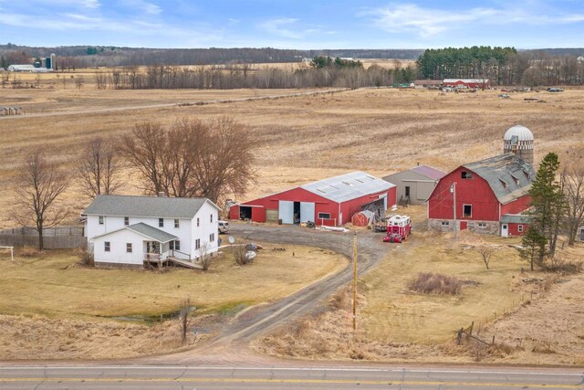 7760 State Highway 186, Arpin, WI 54410 - aerial view featuring a rural view