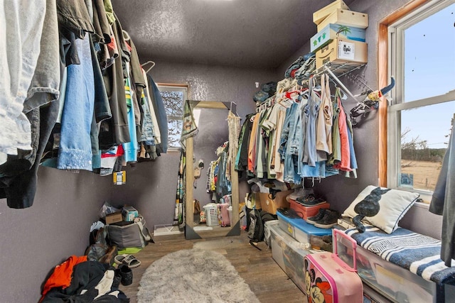 7760 State Highway 186, Arpin, WI 54410 - spacious closet featuring wood finished floors