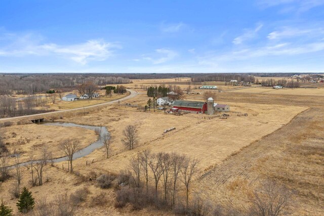 7760 State Highway 186, Arpin, WI 54410 - bird's eye view with a rural view