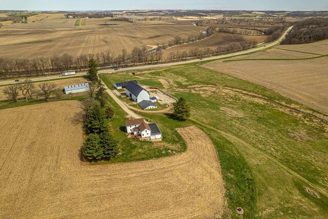 1943 State Road 11, South Wayne, WI 53587 - aerial view with a rural view
