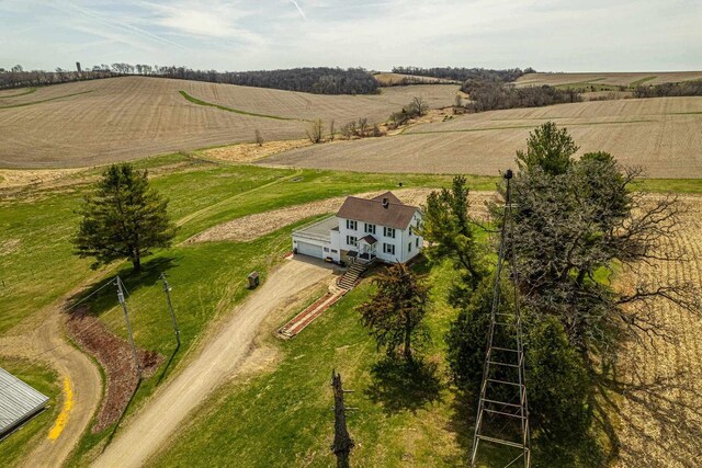 1943 State Road 11, South Wayne, WI 53587 - drone / aerial view featuring a rural view