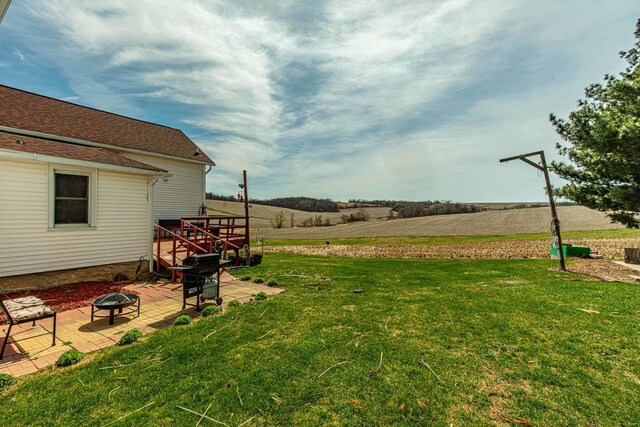 1943 State Road 11, South Wayne, WI 53587 - view of yard with a fire pit and a patio
