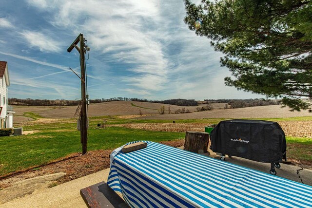 1943 State Road 11, South Wayne, WI 53587 - view of patio / terrace featuring a rural view