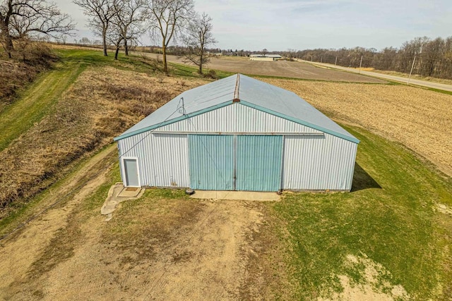 1943 State Road 11, South Wayne, WI 53587 - view of pole building featuring a rural view and a lawn