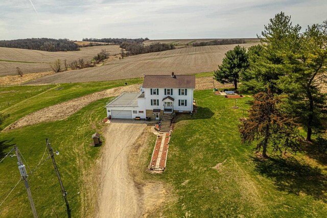 1943 State Road 11, South Wayne, WI 53587 - bird's eye view with a rural view