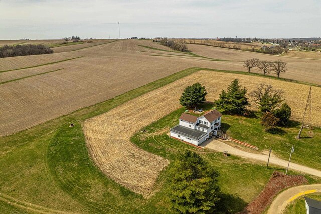 1943 State Road 11, South Wayne, WI 53587 - birds eye view of property featuring a rural view