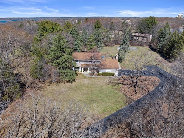 2925 Meadow Ln, Hartland, WI 53029 - bird's eye view featuring a view of trees