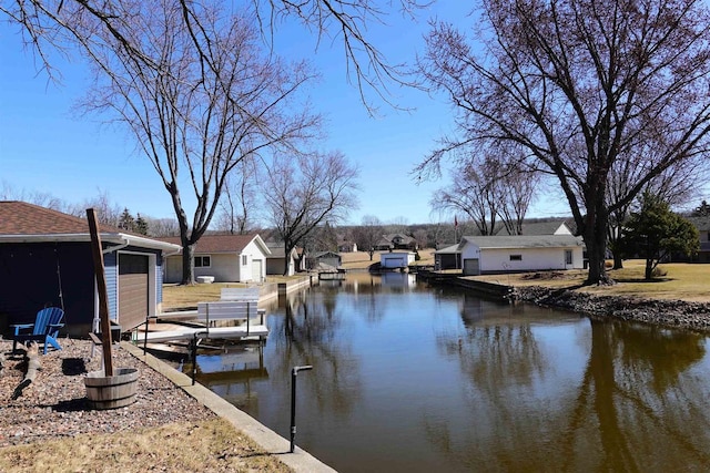 N8891 Gladstone Beach Rd, Fond Du Lac, WI 54937 - dock area featuring a water view