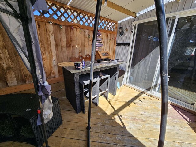 233 Highland St, Belmont, WI 53510 - view of wooden terrace
