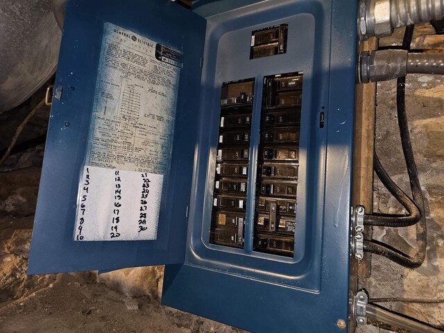 233 Highland St, Belmont, WI 53510 - utility room with electric panel