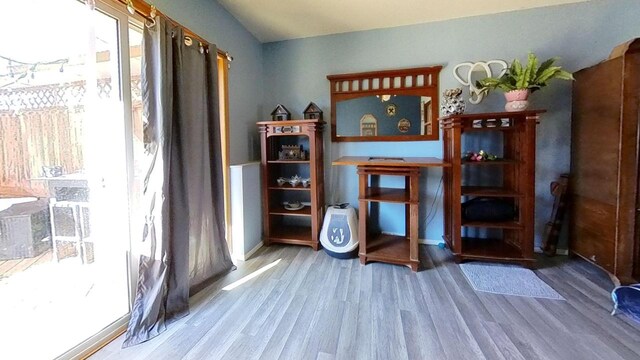 233 Highland St, Belmont, WI 53510 - interior space featuring wood finished floors