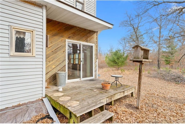 8375 N Bass Lake Rd, Danbury, WI 54830 - view of wooden terrace