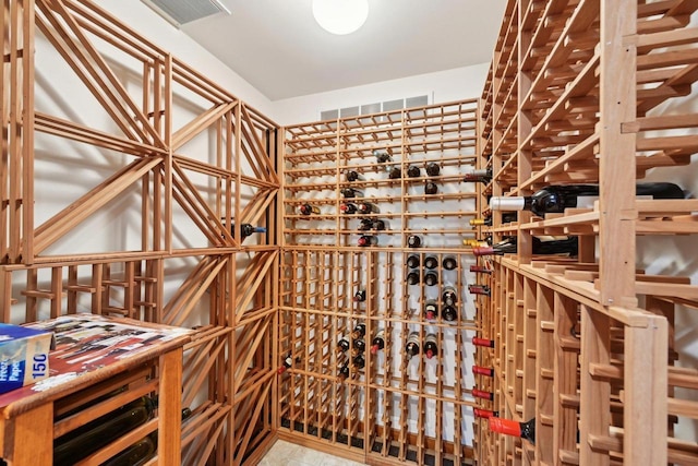 wine cellar with visible vents