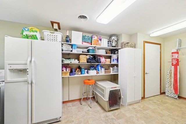 storage room featuring visible vents