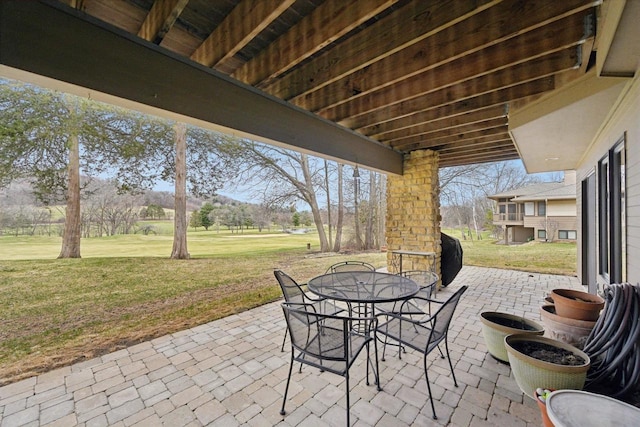 view of patio / terrace featuring outdoor dining space