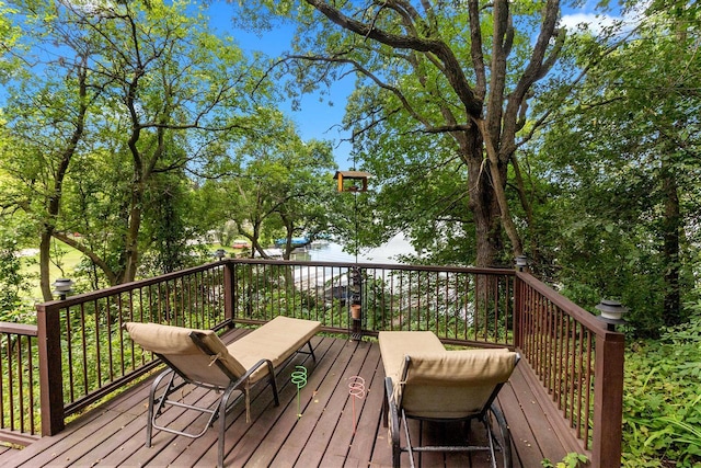 W1260 S Shore Dr, Palmyra, WI 53156 - view of wooden terrace