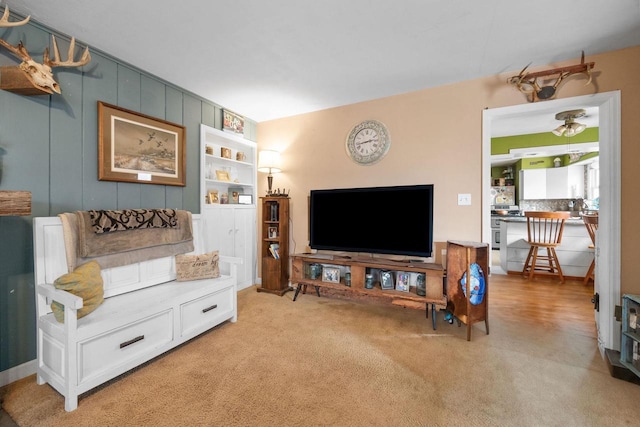 505 S Main St, Edgerton, WI 53534 - living area featuring light colored carpet