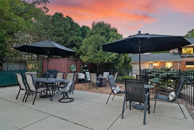 4696 N Lake Dr, Whitefish Bay, WI 53211 - view of patio / terrace with outdoor dining space and fence