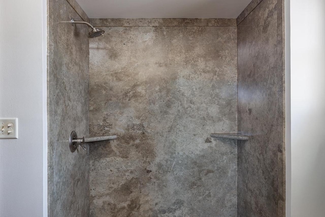 room details with tiled shower